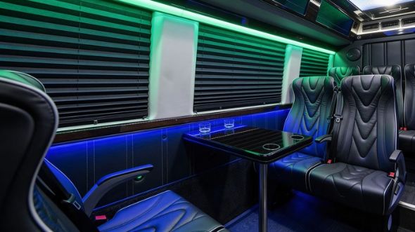 18 passenger sprinter van inside