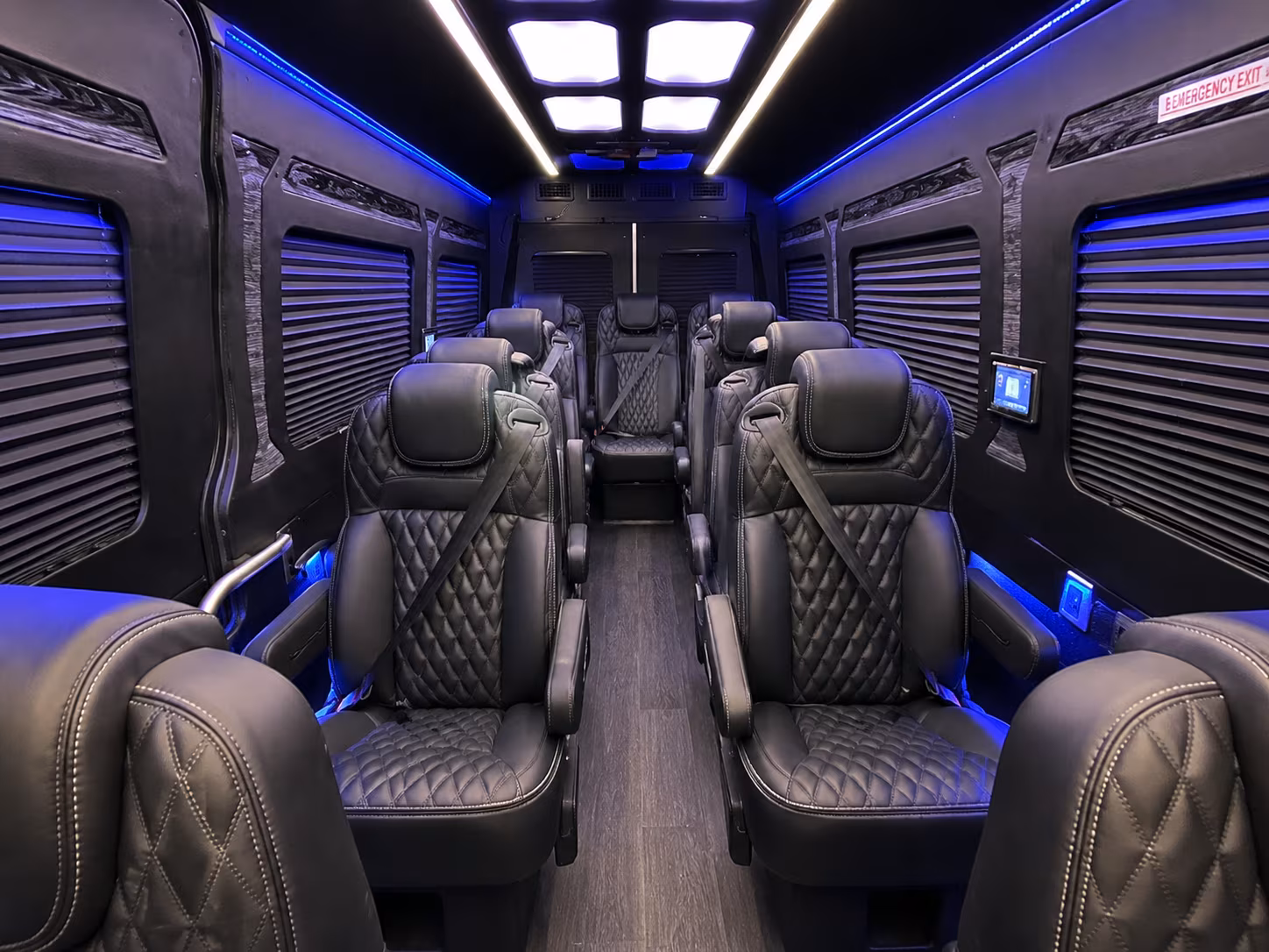 10 passenger sprinter van inside