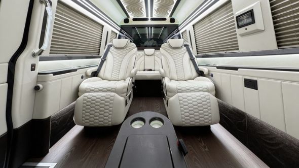 wichita 8 passenger sprinter van interior